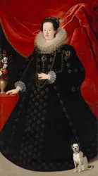 Eleonora Gonzaga (1598-1655), keizerin in zwarte jurk